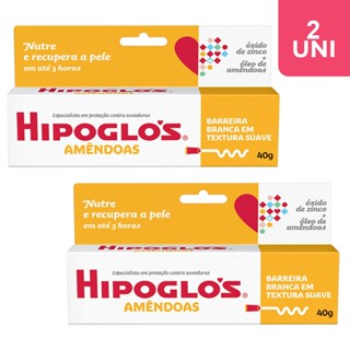 Kit 02 Unidades Hipoglós Amêndoas Creme Preventivo De Assaduras, 40G