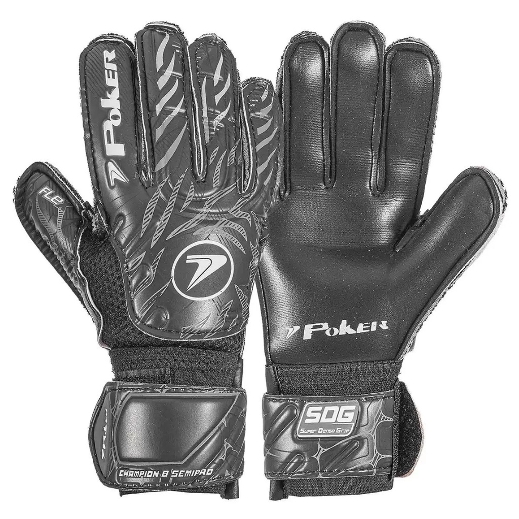 Luva de Goleiro Futebol de Campo Semi Profissional Poker Champion 8