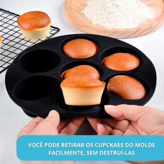 Kit 2 Forma Silicone Para Air Fryers Silicone Muffin/Bolo Copos Casa Moldes Cupcake