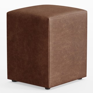 Puff Quadrado Decorativo L02 Sala de Estar Couríssimo Marrom - Lyam Decor em Oferta na Shopee