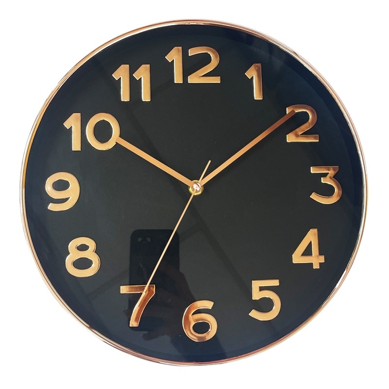 Relógio de Parede 30cm Silencioso de Vidro Luxo Bela Casa Relógios