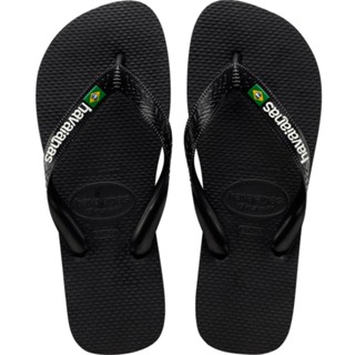 Chinelo Havaianas Brasil Logo Preto