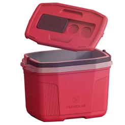 Caixa Cooler Térmico Vermelho 32 Litros Cabe Latas Praia Pesca Termolar Orginal