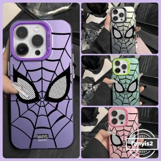 Compatível Para iPhone 11 Xr 15 13 14 12 Pro Max 7 8 Plus X Xs Candy Color INS Capa Traseira Fosca Do Telefone Homem-Aranha
