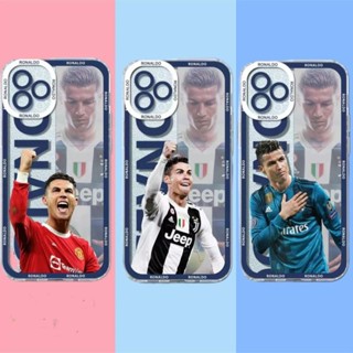 Redmi Xiaomi Caixa Angel Eyes Crystal Footballer CR7 12S 8 9A 9C 13C 10C 12C 12C 12C A1 9T 9S K40 Pro 5G POCO F3 Enseada Traseira À Prova De Choque TPU Soft Clear