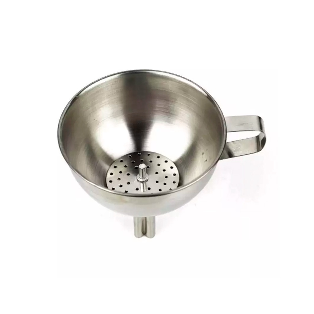 Funil em Aço Inox 15cm da Kehome com Peneira Removível
