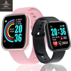 Smartwatch D20 relógio smart COLOCA FOTO NA TELA com tela hd y68 bluetooth / smart com lembrete / chamada / monitor