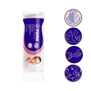 Algodao Discos Premium Remover Maquiagem Duo Face Macio York