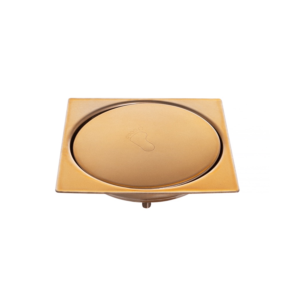 Ralo Inteligente Para Piso Click e Porta Grelha Anti-Inseto Anti-Odor Banheiro Lavavo Lavanderia Dourado 10x10 Cm em Oferta na Shopee