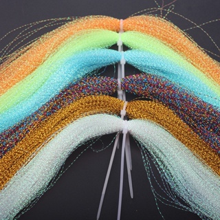 5g/bag Moscas Amarrando Crystal Flash Holográfico Tinsel Krystal Flashabou Sparkle Dry Streamer Materiais De Amarração De em Oferta na Shopee