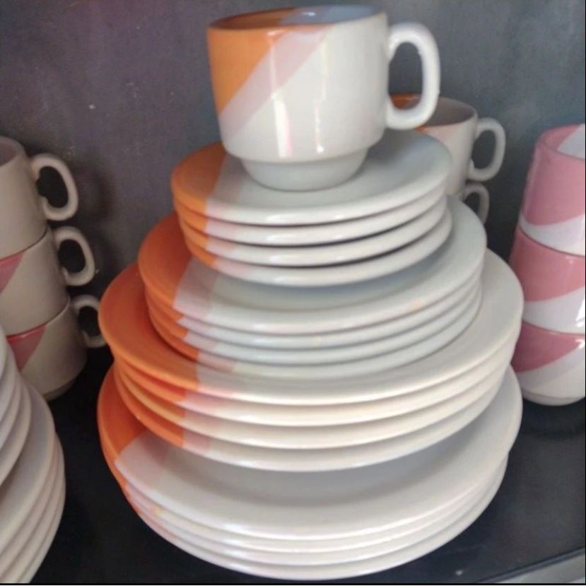 Prato de cerâmica avulso, peça unitária, escolha a cor. Prato raso, fundo, sobremesa, pires e xicaras