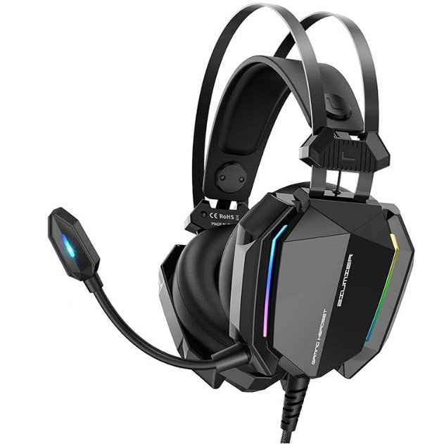 Fone de ouvido para jogos PC, PS4, PS5, Xbox One, Xbox Series X & S, Switch, Mobile,  tomada de áudio de 3,5 mm, microfone com isolamento de ruído, som surround baixo em Oferta na Shopee