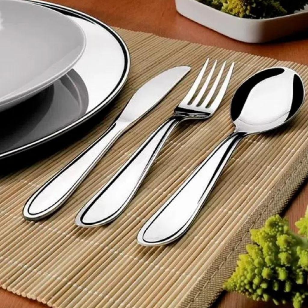 Faqueiro 36 Peças Garfo Faca Colher de Sopa Aço Inox Jantar Mesa em Oferta na Shopee