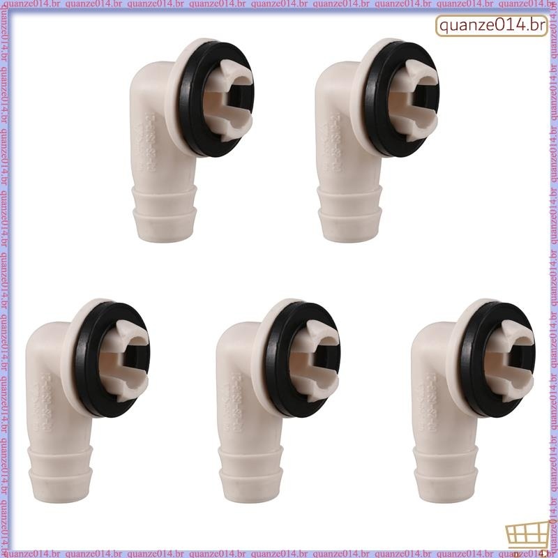 5X Ar Condicionado Ac Dreno Mangueira Conector Cotovelo Montagem Para Unidades Mini-Split E Janela Unidade 3/5 Polegada 