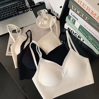 Lovito Bralette Casual Com Laço Liso Para Mulheres LNE40266