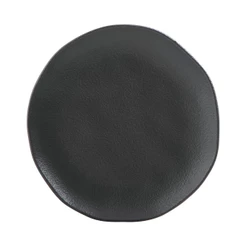 Porto Brasil Conjunto Com 6 Pratos De Sobremesa Orgânico Preto Matte Ø 19,5 Cm