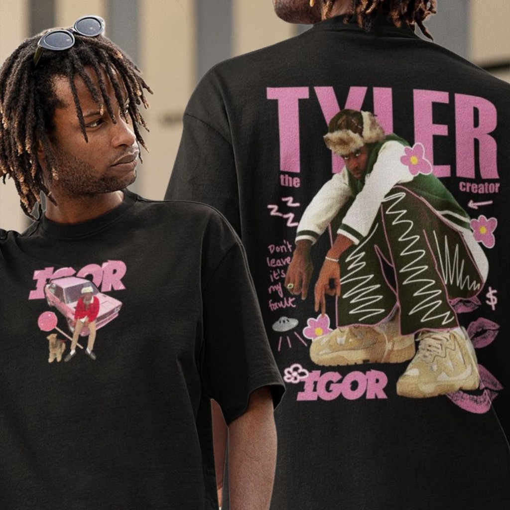 Camiseta Do Cantor Rapper Tyler The Creator  Albuns Igor Flower Boy Call Me If You Get Lost Chromakopia