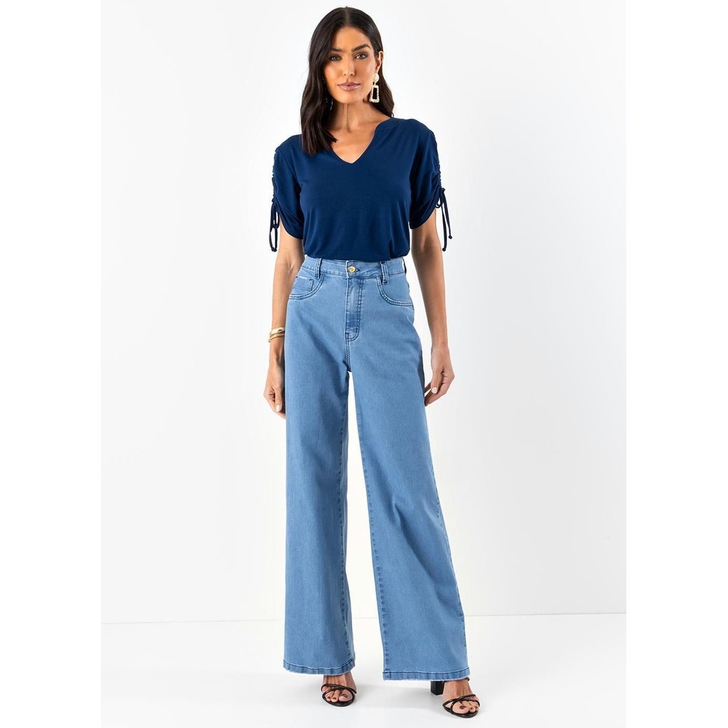 Detalhes do Blusa Em Malha De Viscose Quintess