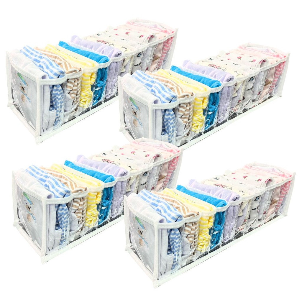 4 Colmeia Organizadora de gaveta tam P  Premium p/ roupa de bebê - Maison Plus em Oferta na Shopee