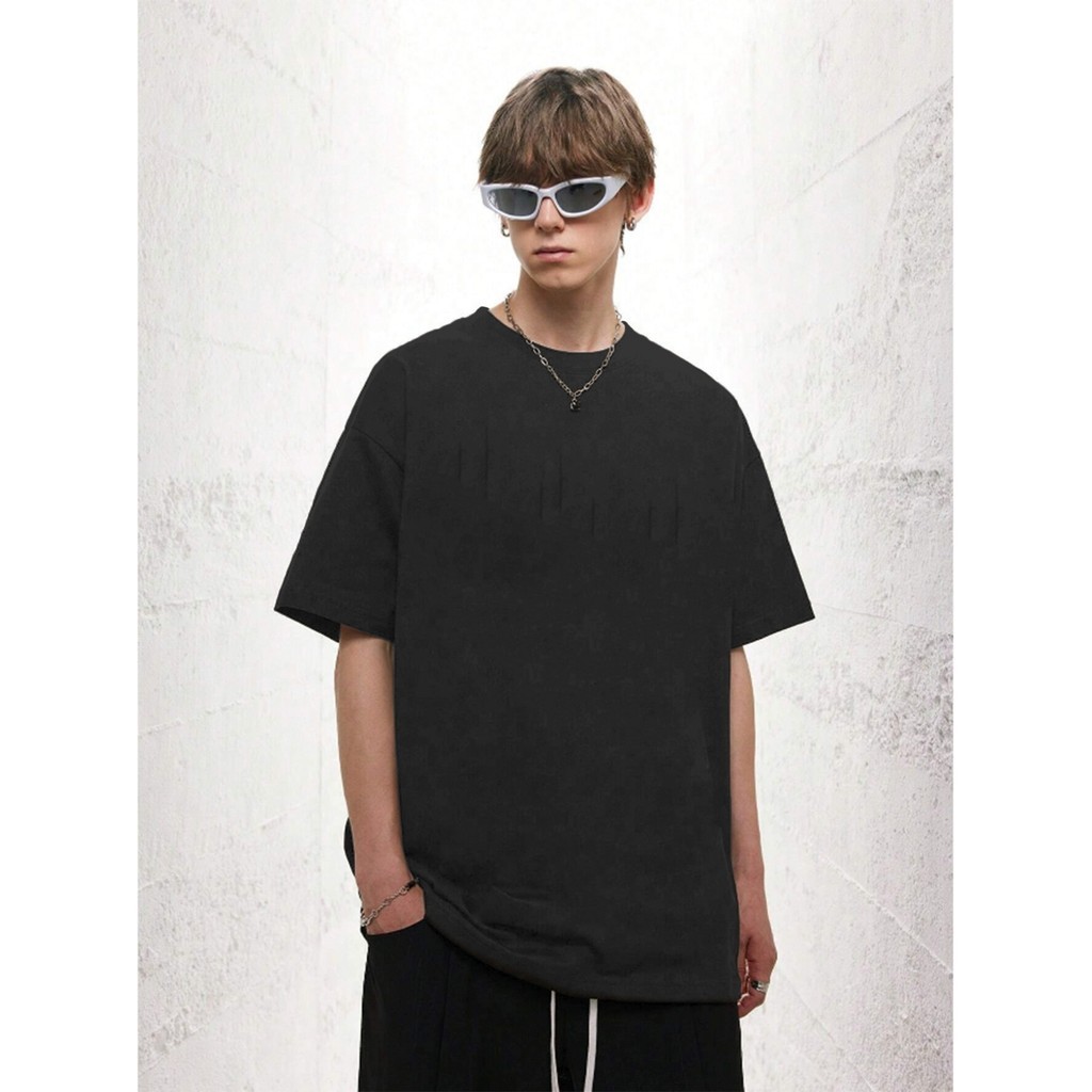 Camiseta Preto Larga Confortável Blusa Oversized Estilosa Esportiva Lisa Unissex T Shirt Plus Size