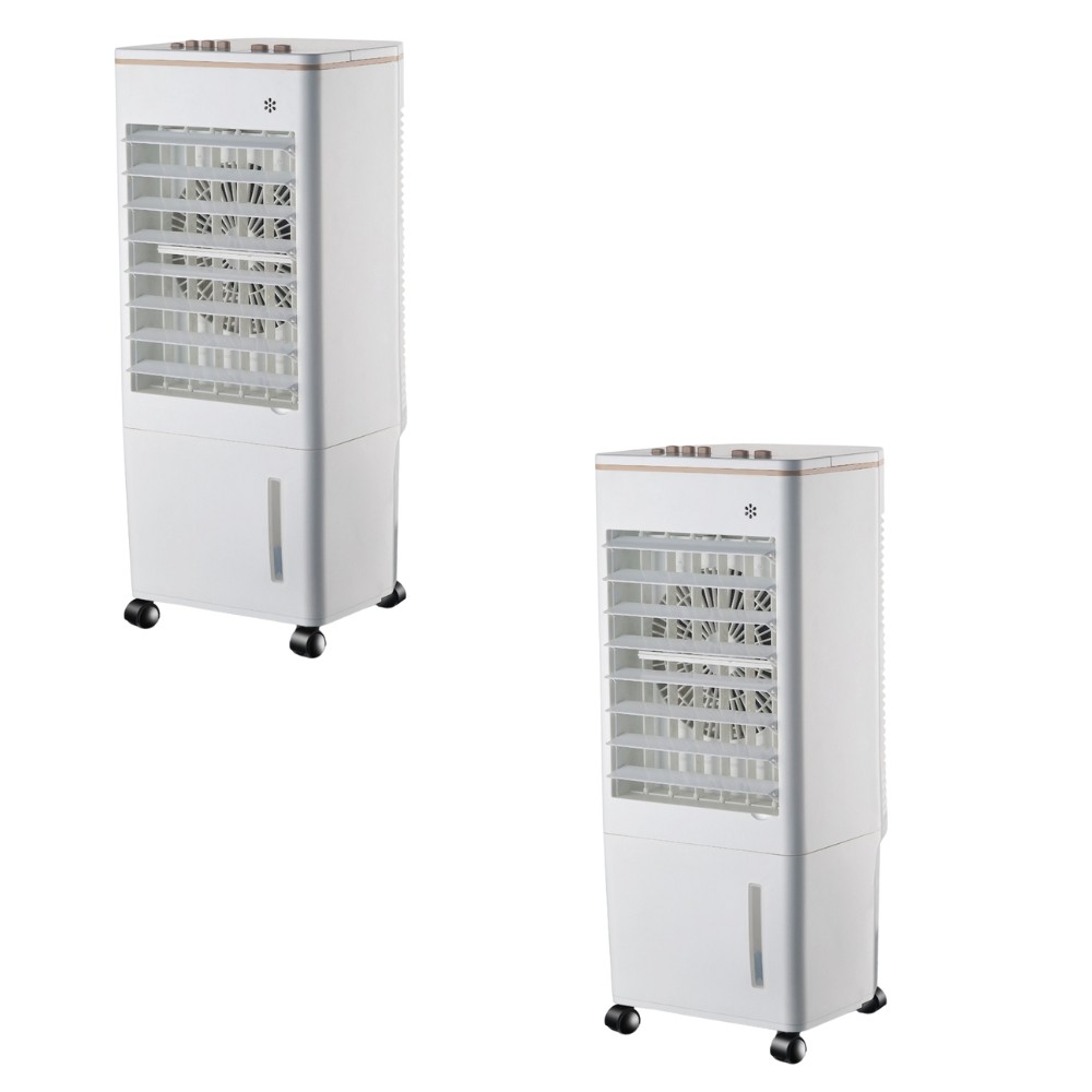 Kit 02 Climatizador de Ar Frio Umidificador Portátil 8 Litros 4 Funções 65W Zellox em Oferta na Shopee