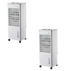 Kit 02 Climatizador de Ar Frio Umidificador Portátil 8 Litros 4 Funções 65W Zellox