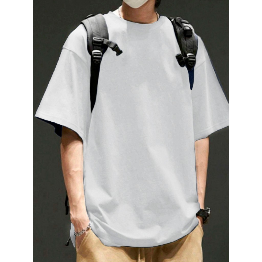 Camiseta Oversized Masculina Aesthetic Academia Casual T Shirt Plus Size Blusa Básica Life Style