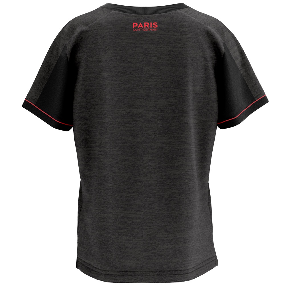 Detalhes do Camiseta PSG Paris Saint Germain Polygon Preta Infantil Juvenil Oficial