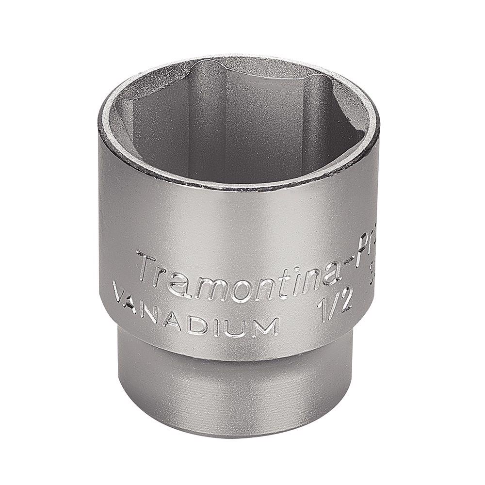 Soquete Sextavado em Aço Cromo Vanádio 32 mm - Encaixe 1/2'' Tramontina PRO em Oferta na Shopee