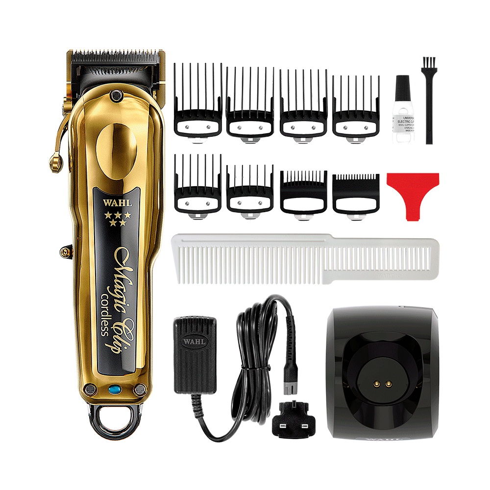 Máquina De Cortar Cabelo Profissional Magic Clip Cordless Gold Nova E Original Wahl