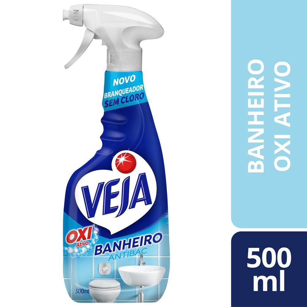 Limpador Antibac Veja Banheiro Oxi Action 500ml Borrifador em Oferta na Shopee