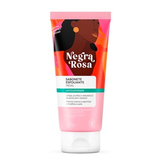 Sabonete Facial Esfoliante Negra Rosa 150g