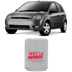 Filtro Óleo Ford Fiesta Hatch 1.0 2002 A 2007 Wega