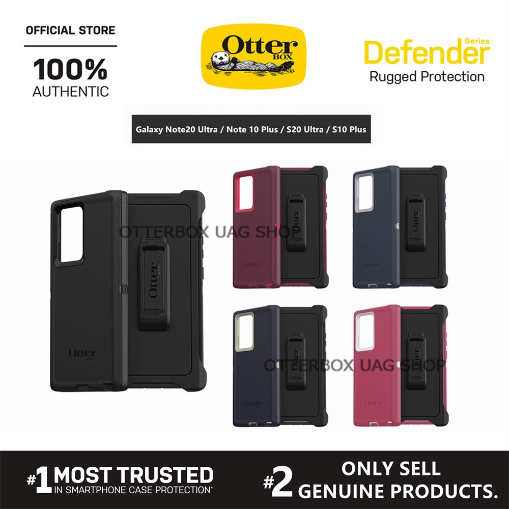 OtterBox Samsung Galaxy Note 20 Ultra / Galaxy Note 20 / Galaxy Note 10 Plus / Galaxy Note 10 /Galaxy S20 Ultra / Galaxy S20 Plus / Galaxy S20 / Galaxy S10 Plus / Galaxy S10e / Galaxy S10 Capa Série Defender | Autêntico Original