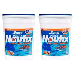 Graxa Branca 1kg Contra Corrosão Oxidação E Umidade Kit C/2