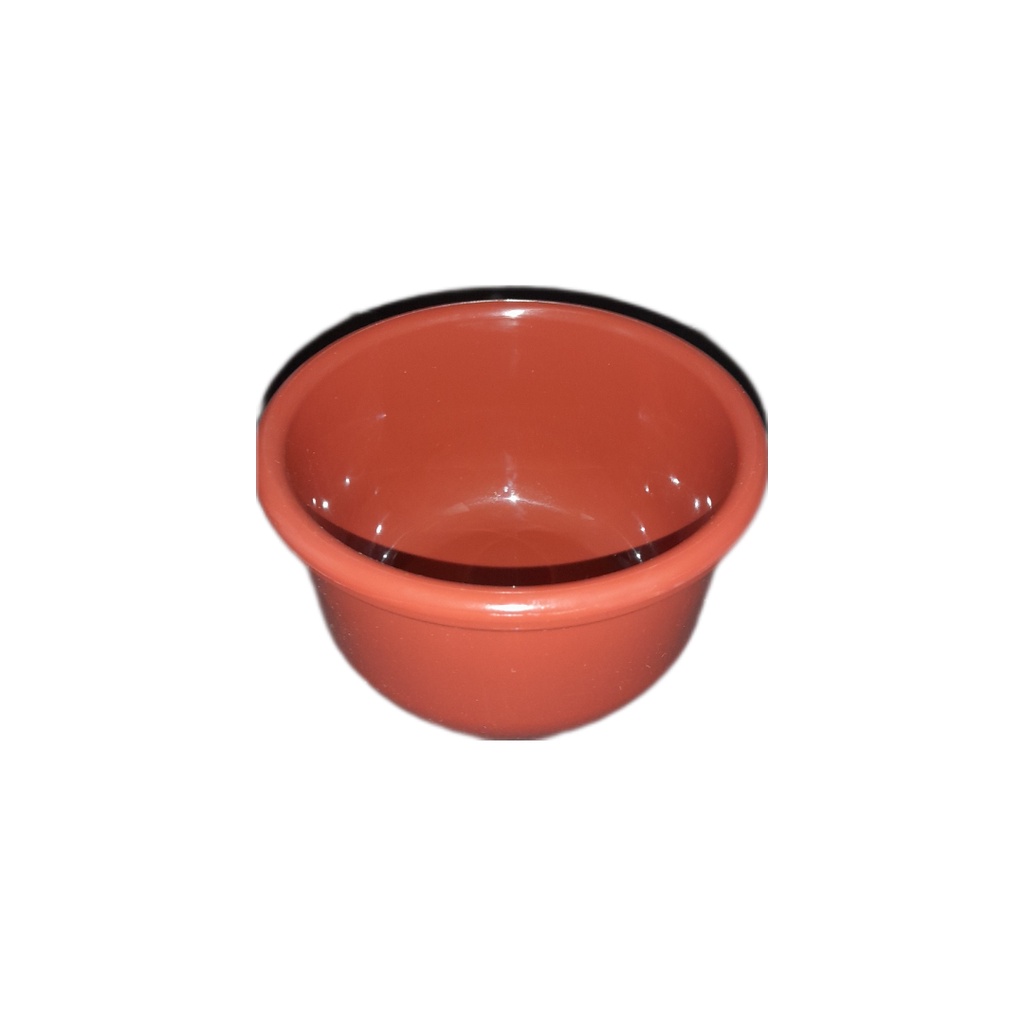 Pote Forma Cuba Cor de Barro Feijoada Redonda Plástico 750ml