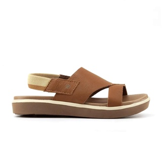 Sandália New Face Flats Calce Fácil Whisky 26102 em Oferta na Shopee