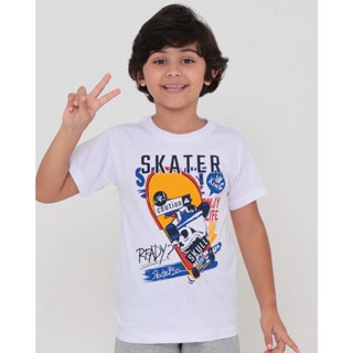 Camiseta Infantil Estampa Sortida Branca