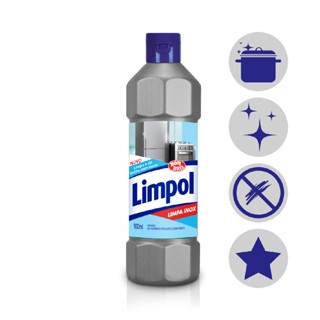 Limpa Inox 500Ml Limpol Saponaceo Brilho Nao Risca Bombril