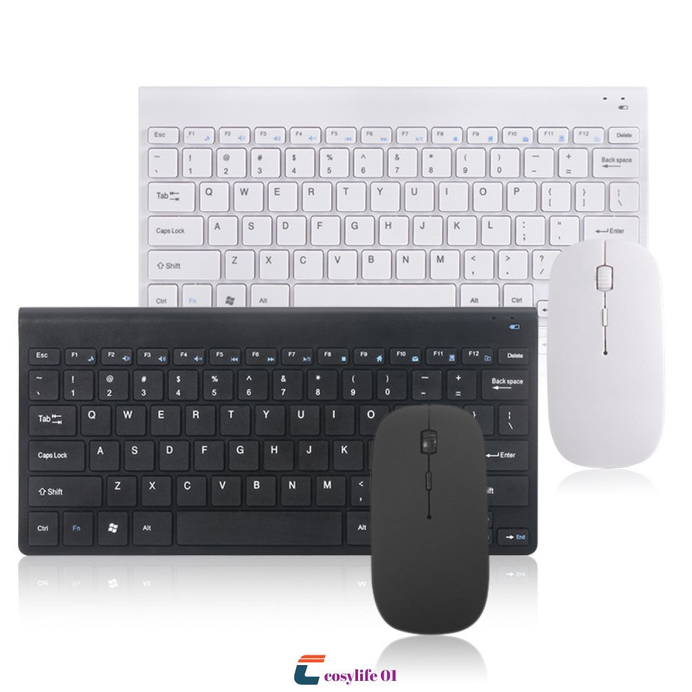 Teclado Para Tablet Ultrafino Para Notebook Teclado Sem Fio Mouse Teclado Portátil Acessórios Para Laptop Teclado Sem Fio Mouse Teclado Portátil Para Notebook Ultrafino COSYLIFE0