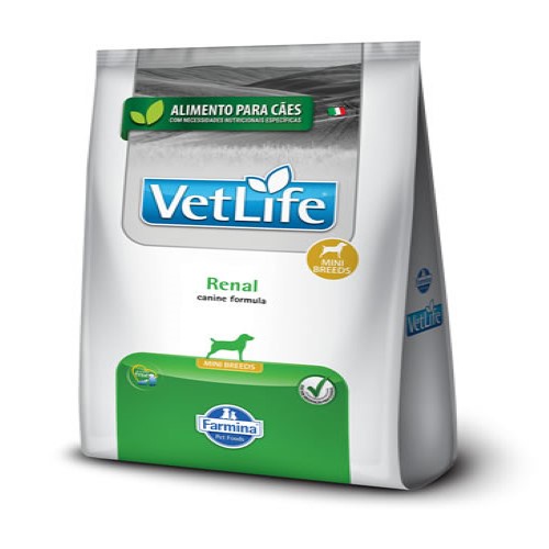 Ração Vet Life Canine Renal Mini 2kg
