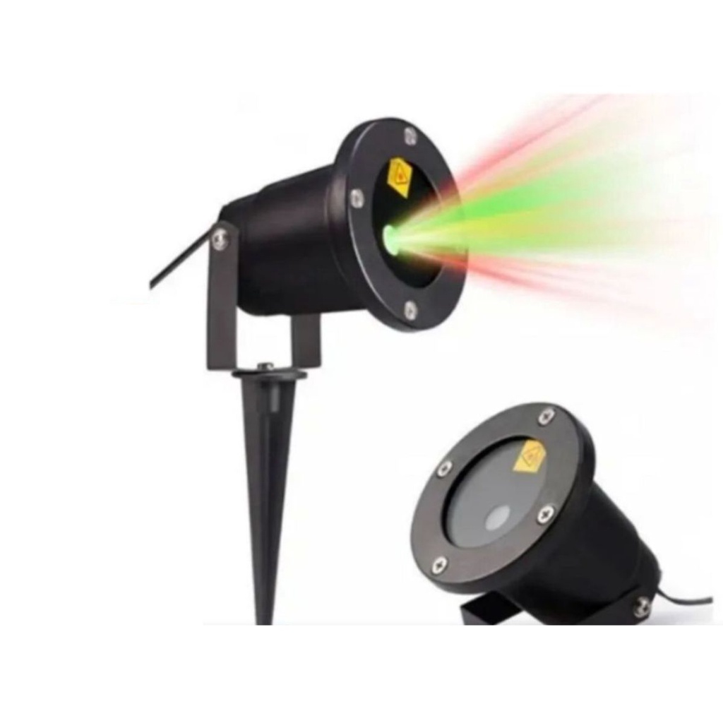 Luminária Projetor Canhão Led Colorido Natal Prova D'Agua