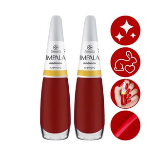 Kit 2 esmalte Impala A Cor Da Moda Cremoso Madonna