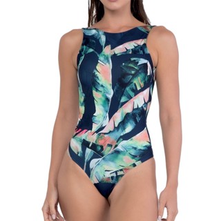 Maiô Regata Estampado Moda Praia Microfibra Confortável Leve Double She