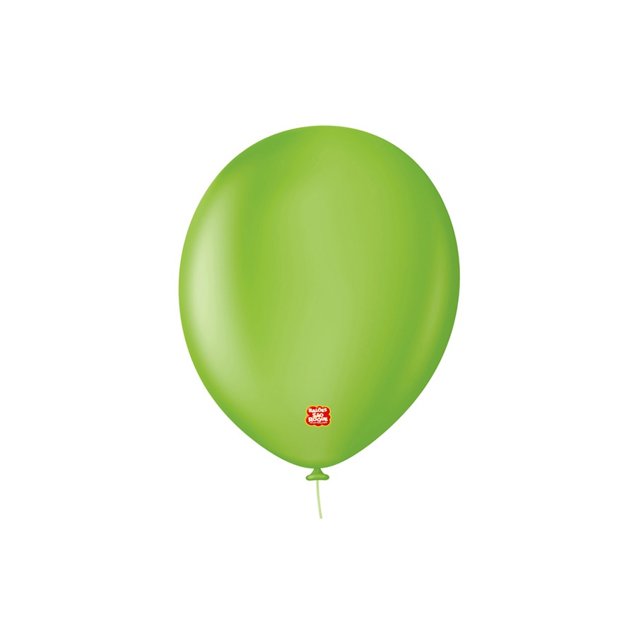 Balão Profissional Premium Uniq 9''23cm - Verde Citrico - 25 unidades - Balões São Roque - Rizzo - Home & Living