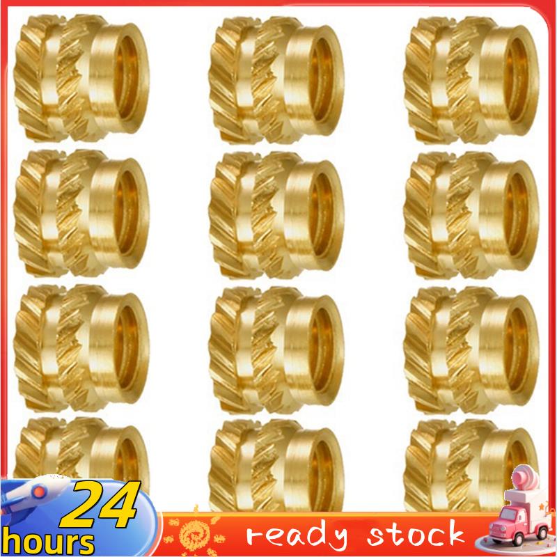 HOT 100Pcs M3 Rosca De Latão Serrilhado Com Conjunto De Calor Resistente Ao Porca De Inserção , M3X5X4 , Para Impressora 3D Voron 2.4 Etc em Oferta na Shopee