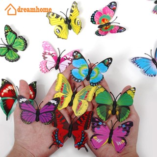 DREAMHOME 12Pcs 7cm PVC 3D Butterfly Wall Stickers Set Decoração De Parede À Prova D