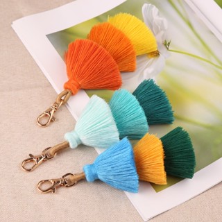 Porta-Chaves Boêmia Tassel Pingente Acessórios De Bolsa De Três Camadas Estilo Étnico Criativo Multicolor