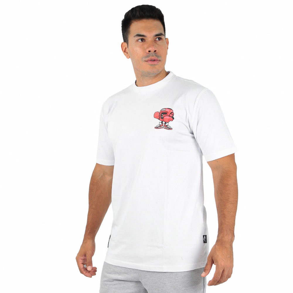 Detalhes do Camiseta Everlast Helmet Masc Branco