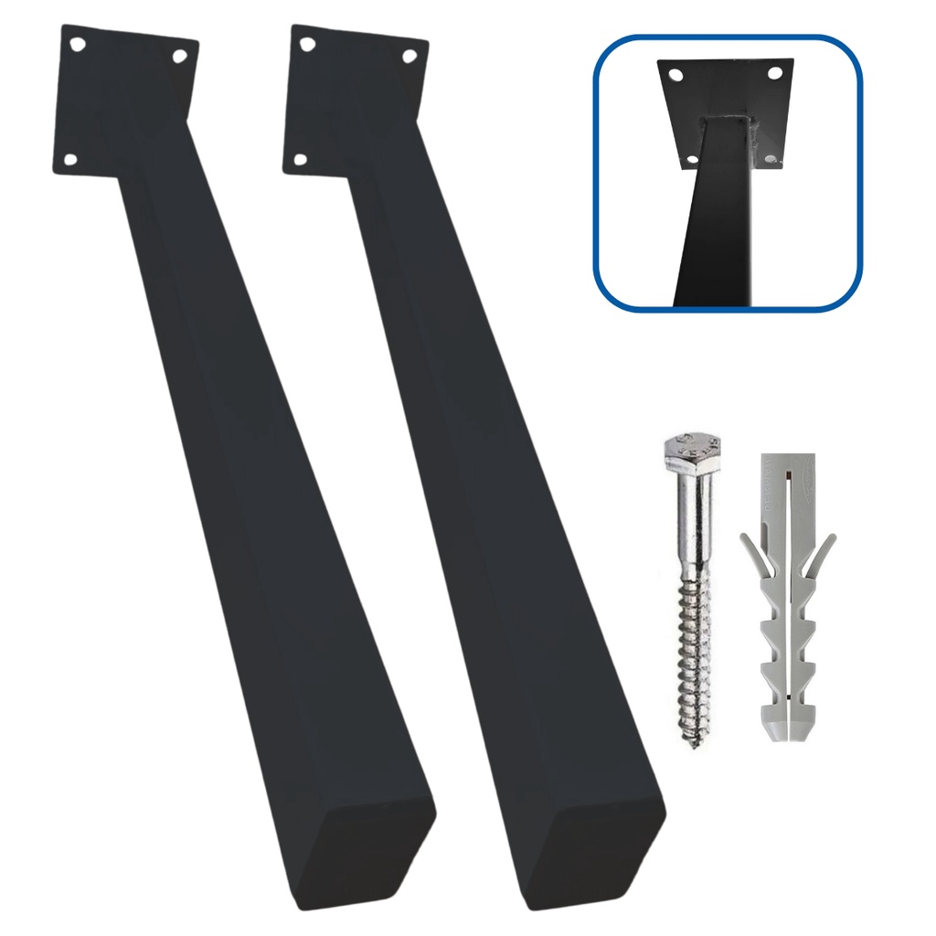 Suporte p/ Pia de Parafusar 40cm 2un Grapa Granito Bancada em Oferta na Shopee